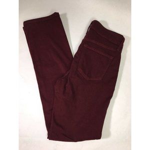 nydj marilyn Straight Lift X Tuck Womens 6 maroon